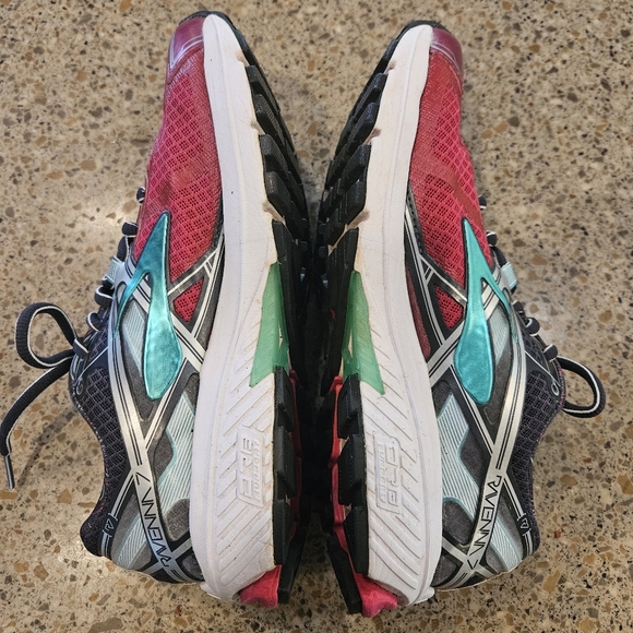 Brooks Ravenna 7 Running Shoe SZ 7 Pink Teal Sneakers Kicks Training Comfort - Picture 6 of 9
